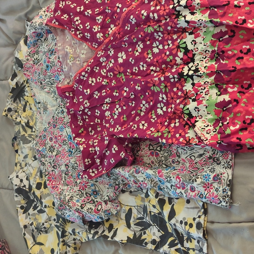 3 scrub tops